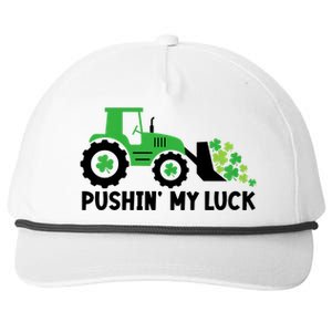 St Patrick's Day Pushing My Luck Monster Truck Snapback Five-Panel Rope Hat