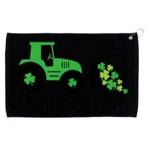 St Patrick's Day Pushing My Luck Monster Truck Grommeted Golf Towel