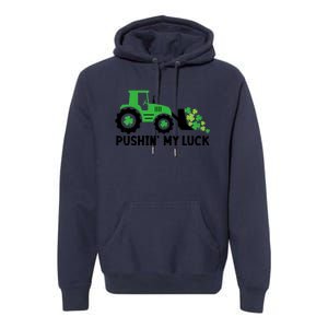 St Patrick's Day Pushing My Luck Monster Truck Premium Hoodie