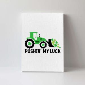 St Patrick's Day Pushing My Luck Monster Truck Canvas