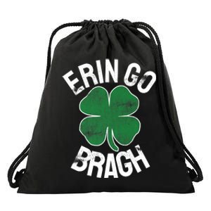 St Patricks Day Shamrock Erin Go Bragh Irish Saint Paddy's Drawstring Bag