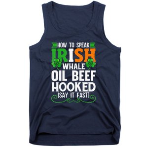 St Patricks Day How To Speak Funny Irish Tank Top