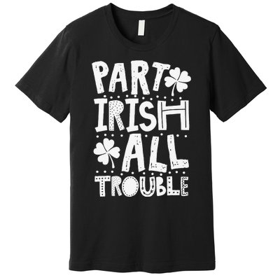 Saint Patrick's Day Part Irish All Trouble Gift Premium T-Shirt