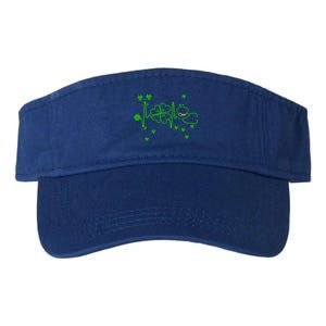 St Patrick`s Day Irish Heartbeat Lucky Cloverleaf Nurse Gift Valucap Bio-Washed Visor