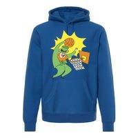 St Patricks Day Basketball Dunk Leprechaun Sports Great Gift Premium Hoodie