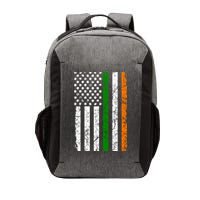 St Patrick's Day Patriotic Gift Shamrock Irish American Flag Gift Vector Backpack