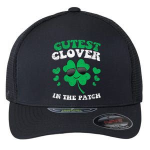 St Patricks Day Cutest Clover In The Patch Flexfit Unipanel Trucker Cap