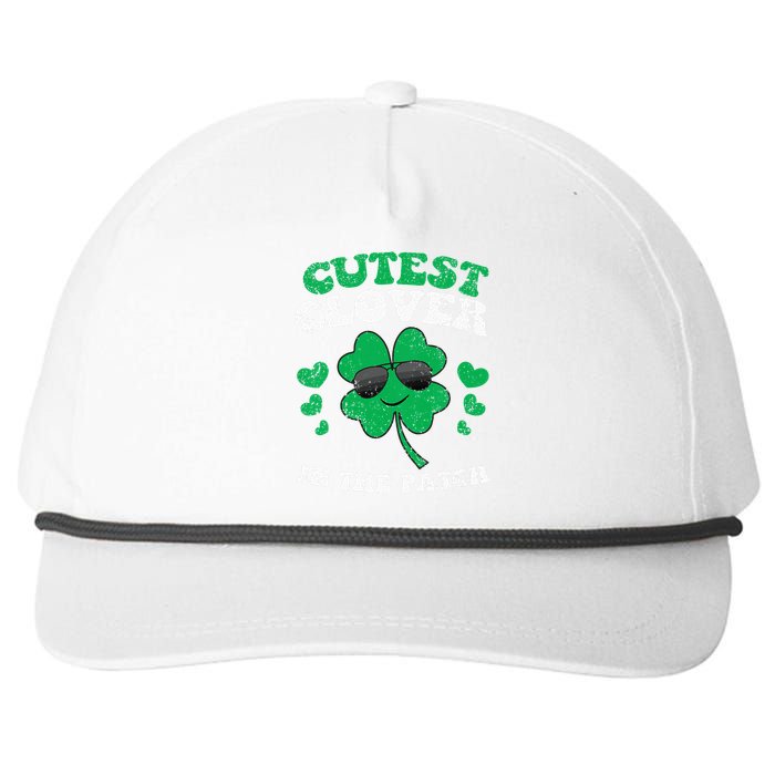 St Patricks Day Cutest Clover In The Patch Snapback Five-Panel Rope Hat