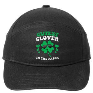 St Patricks Day Cutest Clover In The Patch 7-Panel Snapback Hat