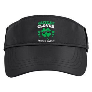 St Patricks Day Cutest Clover In The Patch Adult Drive Performance Visor