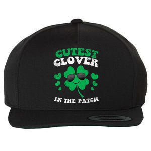 St Patricks Day Cutest Clover In The Patch Wool Snapback Cap