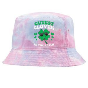 St Patricks Day Cutest Clover In The Patch Tie-Dyed Bucket Hat