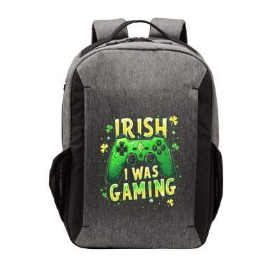 St Patricks Day Gamer Shamrock Irish I Was Gaming Gift Vector Backpack