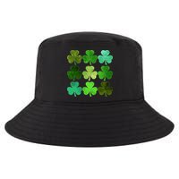 St Patricks Day Lucky Watercolor Shamrocks Cool Comfort Performance Bucket Hat