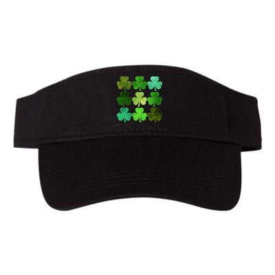 St Patricks Day Lucky Watercolor Shamrocks Visor