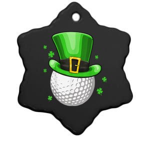 St Patricks Day Leprechaun Hat Shamrock Irish Golf Ceramic Star Ornament