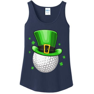 St Patricks Day Leprechaun Hat Shamrock Irish Golf Ladies Essential Tank