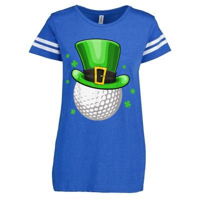 St Patricks Day Leprechaun Hat Shamrock Irish Golf Enza Ladies Jersey Football T-Shirt