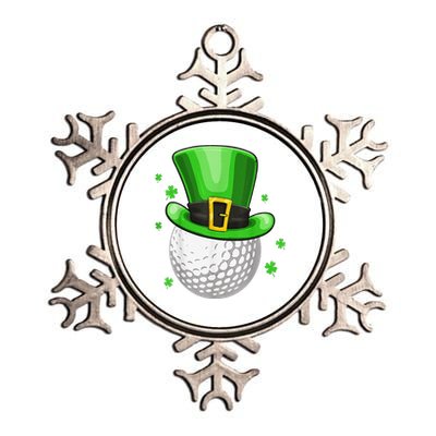 St Patricks Day Leprechaun Hat Shamrock Irish Golf Metallic Star Ornament