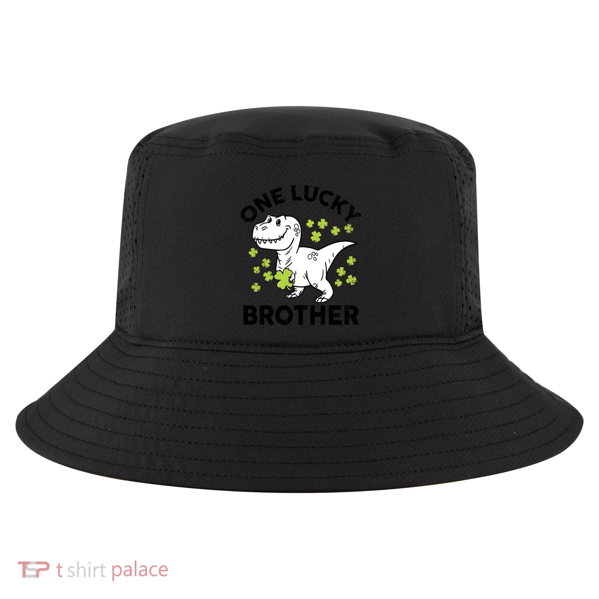St Patricks Day One Lucky Brother Dinosaur Irish Meaningful Gift Cool Comfort Performance Bucket Hat