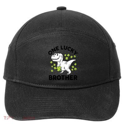 St Patricks Day One Lucky Brother Dinosaur Irish Meaningful Gift 7-Panel Snapback Hat