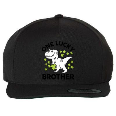 St Patricks Day One Lucky Brother Dinosaur Irish Meaningful Gift Wool Snapback Cap