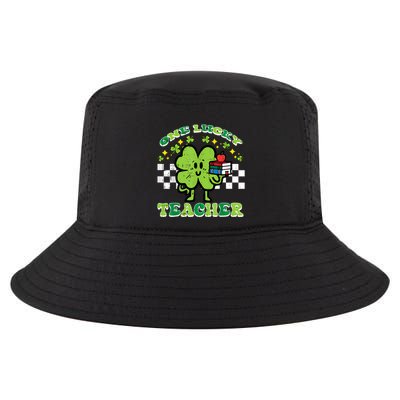St Patrick Day Shamrock One Lucky Teacher Retro Saint Pattys Cool Comfort Performance Bucket Hat