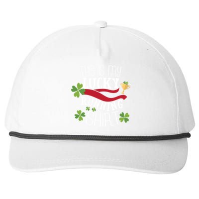 St Patricks Day Running Runner 5k Half Marathon Rce Gift Snapback Five-Panel Rope Hat