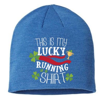 St Patricks Day Running Runner 5k Half Marathon Rce Gift Sustainable Beanie