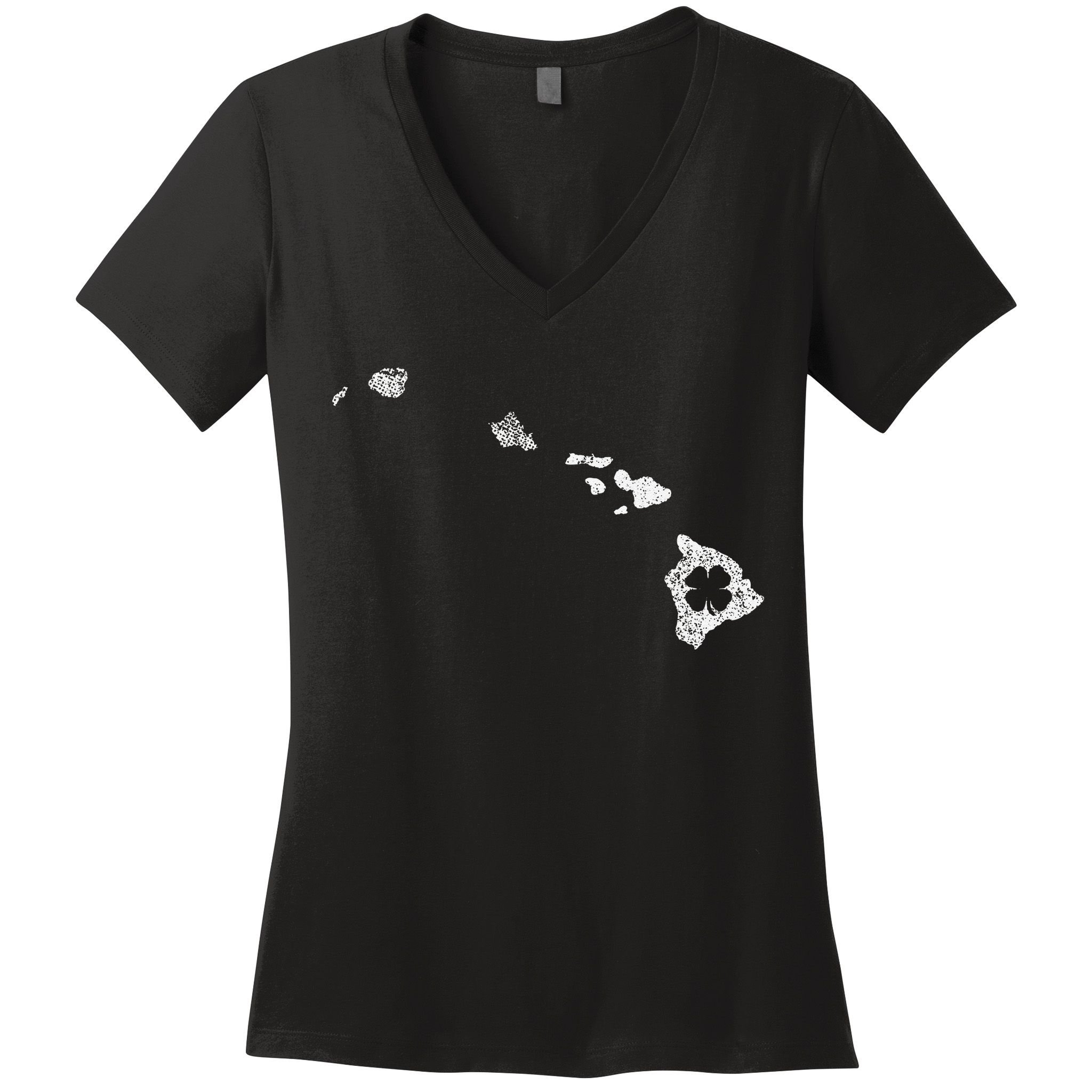 St Patricks Day Shamrock Hawaii Irish Green Saint Paddy's Women's V-Neck T-Shirt