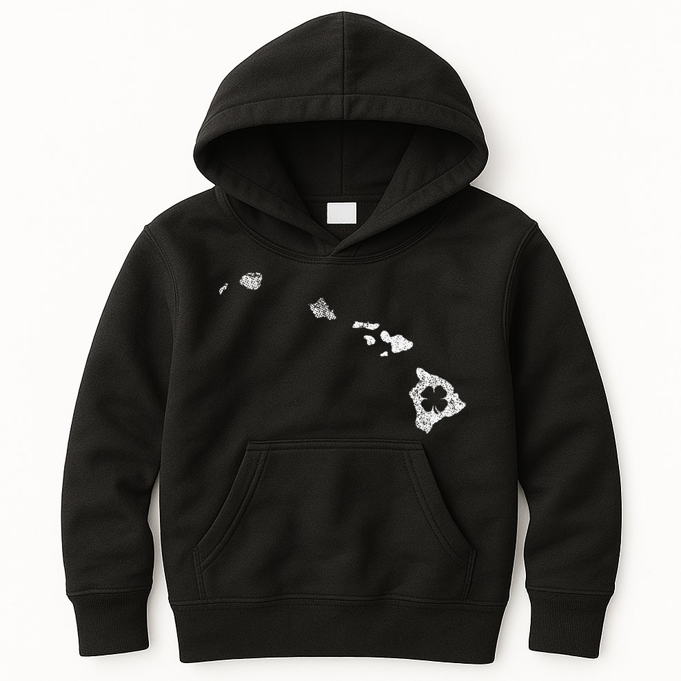 St Patricks Day Shamrock Hawaii Irish Green Saint Paddy's Kids Hoodie