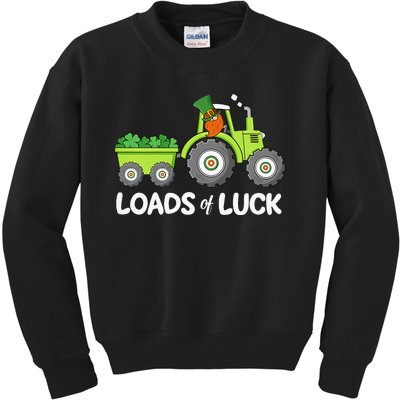 St Patricks Day funy Irish Lucky Charm Clover Kids Sweatshirt