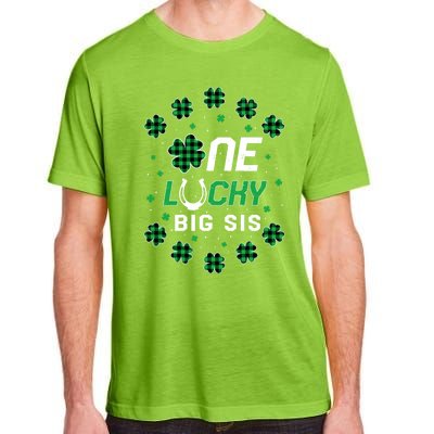 St Patricks Day Prek Kinder One Lucky Big Sis Great Gift Adult ChromaSoft Performance T-Shirt