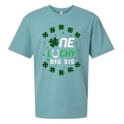 St Patricks Day Prek Kinder One Lucky Big Sis Great Gift Sueded Cloud Jersey T-Shirt