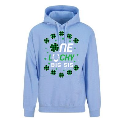 St Patricks Day Prek Kinder One Lucky Big Sis Great Gift Unisex Surf Hoodie