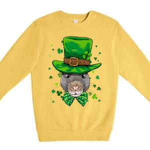 St Patrick's Day Leprechaun Rat Mouse Shamrock Rat Lover Gift Premium Crewneck Sweatshirt