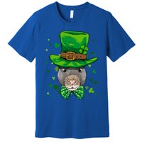 St Patrick's Day Leprechaun Rat Mouse Shamrock Rat Lover Gift Premium T-Shirt