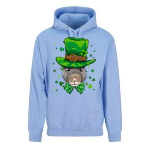 St Patrick's Day Leprechaun Rat Mouse Shamrock Rat Lover Gift Unisex Surf Hoodie