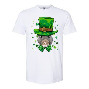 St Patrick's Day Leprechaun Rat Mouse Shamrock Rat Lover Gift Softstyle CVC T-Shirt