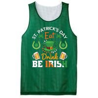 St Patricks Day Eat Drink Be Irish Funny Drinking Day Mesh Reversible Basketball Jersey Tank