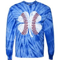 St Patrick's Day Shamrock Baseball Saint Paddy's Meaningful Gift Tie-Dye Long Sleeve Shirt