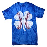 St Patrick's Day Shamrock Baseball Saint Paddy's Meaningful Gift Tie-Dye T-Shirt