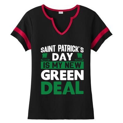 St Patricks Day Gift Ladies Halftime Notch Neck Tee