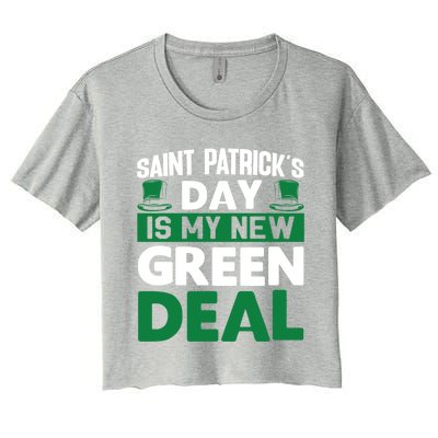 St Patricks Day Gift Women's Crop Top Tee