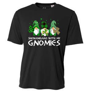 St Patricks Day Shenanigans With My Gnomies Gnomes Shamrock Cooling Performance Crew T-Shirt