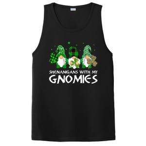 St Patricks Day Shenanigans With My Gnomies Gnomes Shamrock PosiCharge Competitor Tank