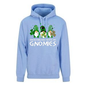 St Patricks Day Shenanigans With My Gnomies Gnomes Shamrock Unisex Surf Hoodie