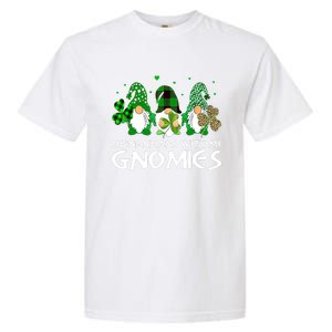 St Patricks Day Shenanigans With My Gnomies Gnomes Shamrock Garment-Dyed Heavyweight T-Shirt