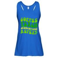 St Patrick's Day Coffee Teach Shenanigans Repeat Ladies Essential Flowy Tank