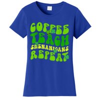 St Patrick's Day Coffee Teach Shenanigans Repeat Women's T-Shirt